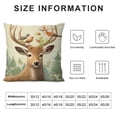 thumbnail image 5 of Nawypu Xhomeli Vintage Christmas Animal Elk Deer Pillow Cover Farmhouse Bird Pillow Cases Cushion Cover  Snowflake Background Pillowcase Outdoor Decor Home Sofa Gift, 5 of 5