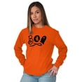 thumbnail image 5 of Boo Cute Witch Ghost Halloween Women's Long Sleeve T Shirt Brisco Brands 4X, 5 of 6