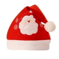 thumbnail image 2 of Christmas Santa Hat Helii Christmas Cute Plush Thicken Soft Velvet Comfort Xmas Hat Velvet Holiday Party Dress Up Winter Warm Multiple Styles Available, 2 of 2