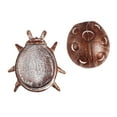 thumbnail image 3 of Cast Metal Outdoor Key Hider, Distressed Red Ladybug, 3 of 9