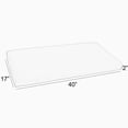 thumbnail image 3 of Sunbrella Sorra Home  Canvas Indoor/Outdoor Round-front Bench Cushion Canvas Skyline 40 in x 17 in x 2 in, 3 of 5