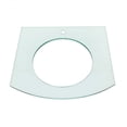 thumbnail image 5 of Haiku Glass Wall Mount Console Sink Round Bowl Bathroom Vessel Sink 23 3/4" Clear Tempered Glass Console w/Chrome Faucet, Pop Up Sink Drain and Towel Bar Combo | Renovators Supply, 5 of 7