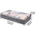 thumbnail image 4 of PCS Bolsas de almacenamiento debajo de la cama Bolsa de ropa plegable Contenedores de almacenamiento de gran capacidad de 75 L con ventana transparente Asas reforzadas Organizador con cremallera no te, 4 of 5
