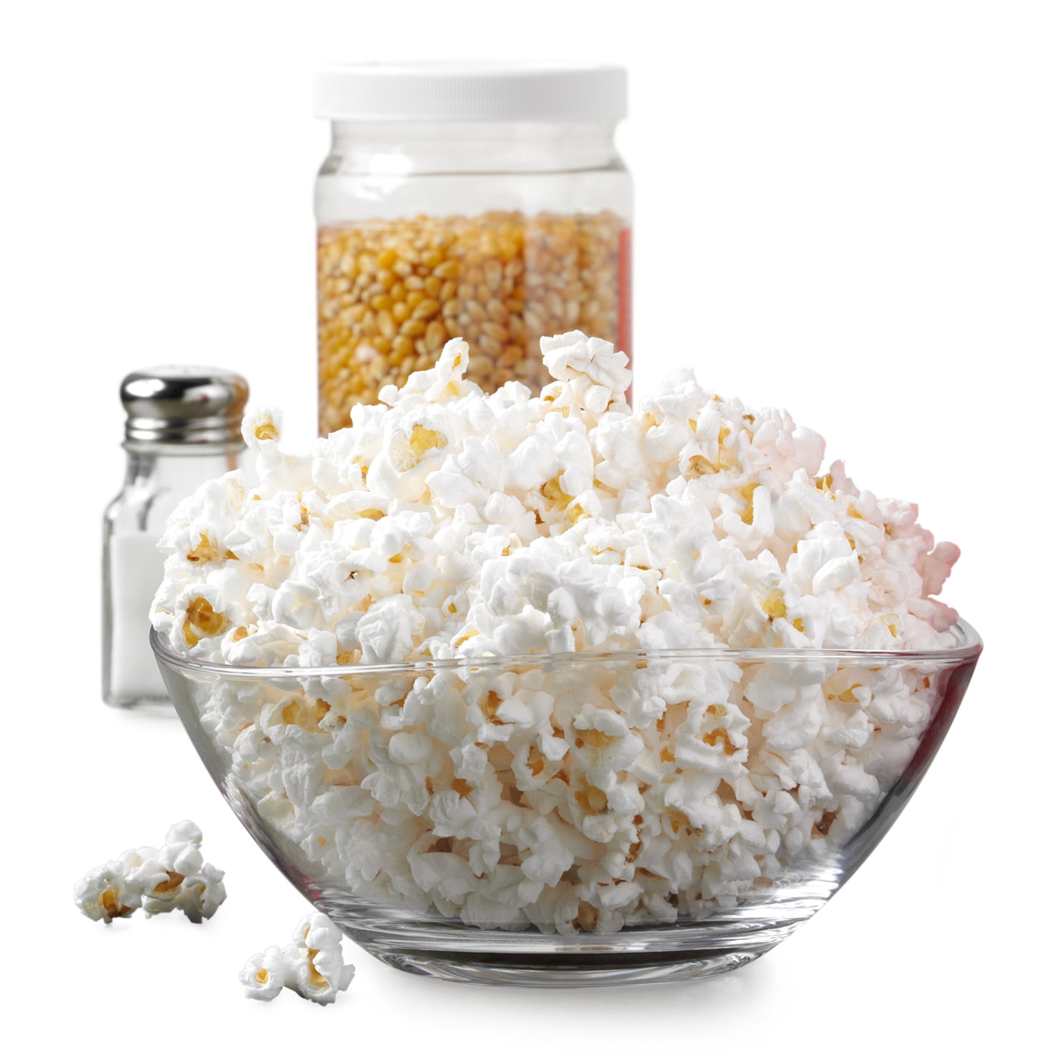 Nostalgia Hot Air Popcorn Maker, 8-Cup Countertop Popcorn Machine with Measuring Cup, Aqua