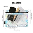 thumbnail image 3 of 2 Pack Pencil Pouch for 3 Ring Binder Smooth Zipper Folders with Pockets Clear Window Pencil Case Cinnamoroll Sit on Cloud Wear Headphone, 3 of 6