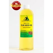 FLAX SEED OIL ORGANIC CARRIER VIRGIN COLD PRESSED PURE 64 OZ