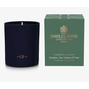 Charles Farris Scented Candle Winter Evergreen , Fragrances of Eucalyptus Pine Cranberry & Cedar 210g Holiday Scents