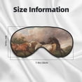 thumbnail image 5 of Xecao Three Horses Oil Painting for Soft Fluffy Sleeping Blindfold, Nap eye cover tailored for the utmost comfort for girls, women, kids, and adults., 5 of 7