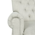 thumbnail image 3 of Noble House Torrens Fabric Tufted Recliner, Beige and Dark Brown, 3 of 9