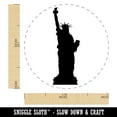 thumbnail image 2 of Statue of Liberty Solid Self-Inking Rubber Stamp Ink Stamper - Green Ink - Medium 1 Inch, 2 of 7