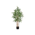thumbnail image 2 of JERFIT 50 inch Artificial Bamboo Tree Potted Floor Plant in Black Pot, Faux Indoor Greenery Decor with Realistic Green Leaves, 2 of 5