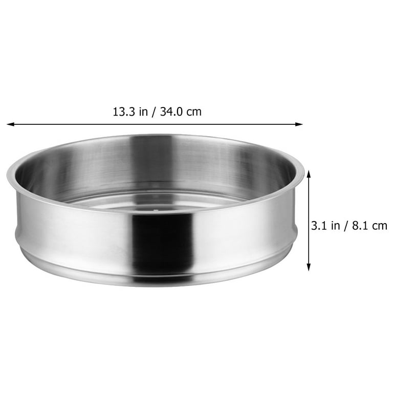 OUKANING 3 Tier Food Steamer Meat Vegetable Cooker Stainless Steel Steaming  Pot Kitchen 