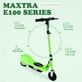 thumbnail image 3 of Maxtra Folding Electric Scooter with Adjustable Handlebar for Kids Ages 6-12, 155lbs Max Load, 3 of 10