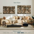 thumbnail image 4 of Elephant Stock Reclaimed Map Wall Art - Horizontal Multi Panel Canvas - Living Room Wall Decor - Map Multi Panel - Brown And Gray Decor By Diego Tirigall - 50" x 32", 4 of 8