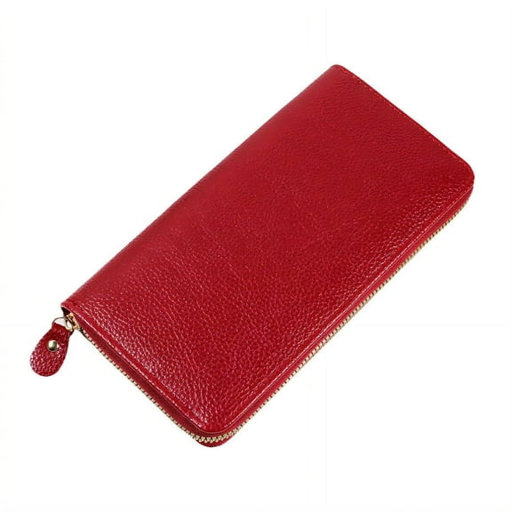 TELOLY Wallet Women,Easy-Glide Zipper Women'S Wallet,Smooth Closure Small Wallets Woman,Wine Red