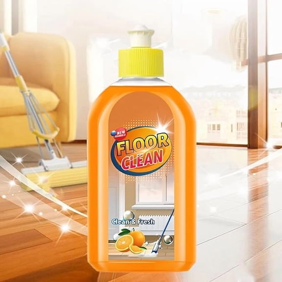 Floor Cleaner Concentrate, Orange Scent Degreasing and Shine Booster, Streak Free Fast Dry Formula, Multi Surface Cleaning for Wood Tile Laminate Vinyl Floors and Daily Home Use