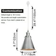 thumbnail image 6 of Kiven H-Type Track Lighting, 3-Light Modern Halo Track Pendant Light with Metal Lampshade,Dimmable H Track Light Pedant for Kitchen Island Home Shop, Cord length 39.4",Silvery Finish, 6 of 7