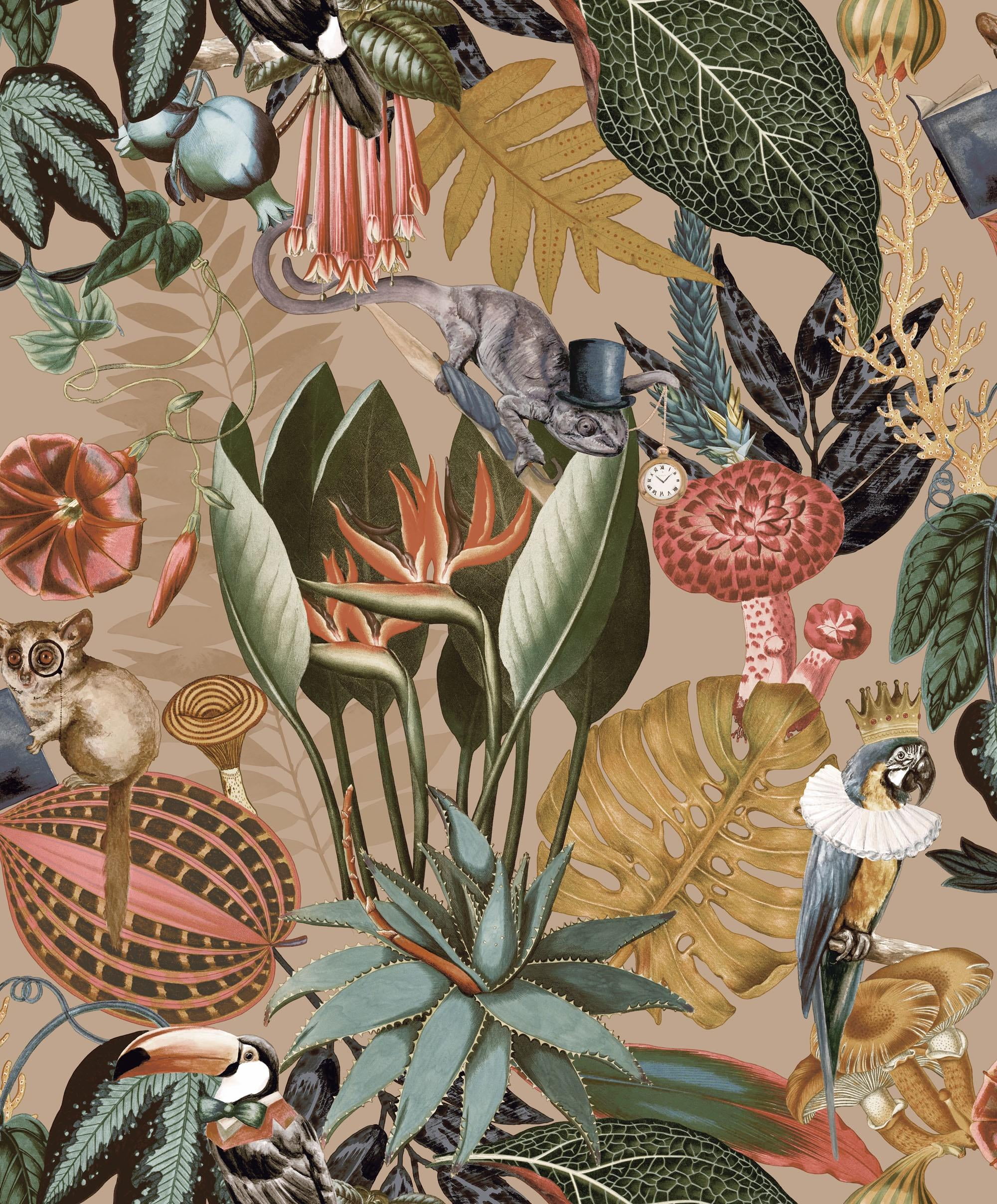 Gold A Tropical Soiree Wallpaper