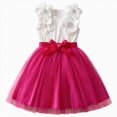 thumbnail image 1 of NIEWTR Robe Tutu à Ourlet Volanté pour Tout-Petite Fille Bébé Princesse Anniversaire Flower Girl Robe d'Été de Fête (Rose Vif, 3-4 Ans), 1 of 8