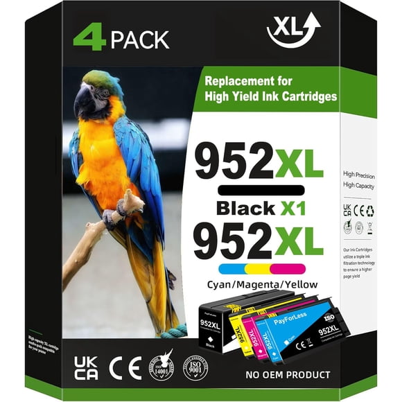 Cartuchos de Tinta PayForLess 952XL Compatibles con HP 952 952XL