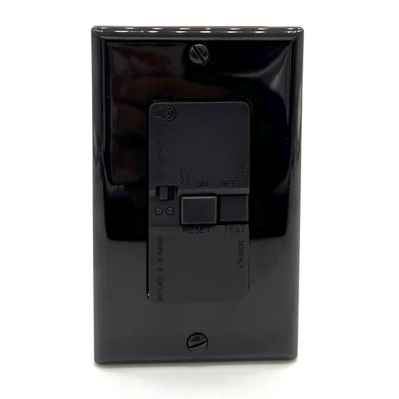 Eaton 20 Amp Self Test Blank Face GFCI,Two-pole,  three-wire, grounding, Brown, 125V, #14-#10, SGFDA20B