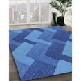 thumbnail image 2 of Ahgly Company Indoor Rectangle Patterned Blue Novelty Area Rugs, 3' x 5', 2 of 6