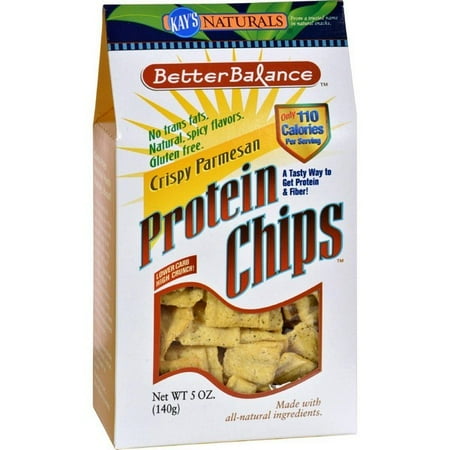 Parmesan Protein Chips - Kay's Naturals Better Balance Protein Chips - Crispy Parmesan - Pack of 6 - 5 Oz