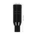 thumbnail image 2 of RENACLIPY Black Aluminum Car Gear Shift Knob for Automatic Transmission, and Easy to Install, 2 of 8