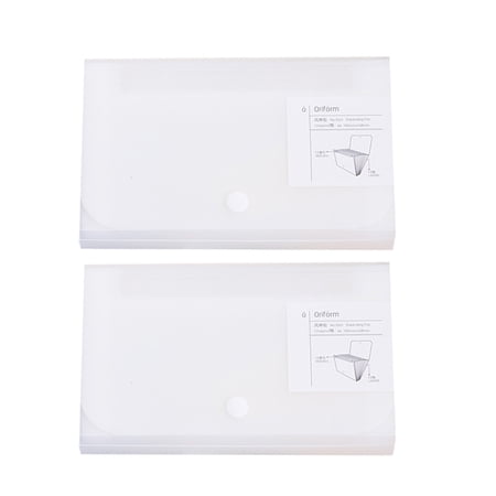Zoyueyie 2Pcs Creative Multilayer File Folder Accordion Document File Portable Folder School Office Supplies (White)