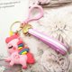 thumbnail image 5 of Llavero creativo de unicornio arcoíris con pegamento suave para niñas, llavero Kawaii de dibujos animados, bolsa de coche, joyería, regalo, accesorios de joyería, 5 of 5