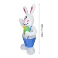 thumbnail image 5 of Easter Decorations Easter Inflatable Standing Bunny Inflatable Model Glowing Decoration, 5 of 5