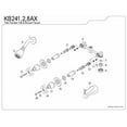 thumbnail image 2 of Kingston Brass KB245AX Twin Handle Shower and Tub Faucet Set, Oil Rubbed Bronze, 2 of 4