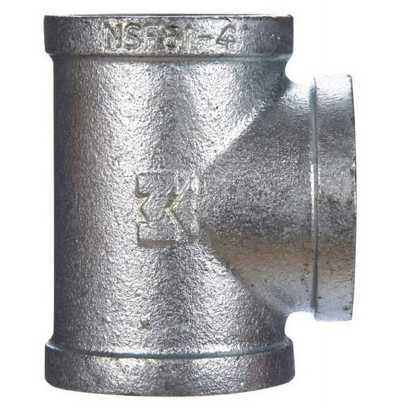 B & K 510-606BG 1.25 in. Malleable Iron Galvanized Tee Fip- pack of 25