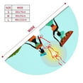 thumbnail image 5 of Kll 30" Christmas Tree Skirt African Women In Mountain Landscape Xmas Tree Skirts Mat For New Year Xmas Holiday Party Indoor Outdoor Home Decoration, 5 of 9