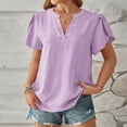 thumbnail image 5 of Scyoekwg Casual Womens Tops Trendy Going Out Tops Loose Short Sleeve Ladies Blouses Dressy Casual Womens Summer Fashion Cute T Shirts, 5 of 6