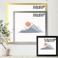 thumbnail image 4 of Designart 'Abstract Red Moon With Mountainscape' Modern Framed Art Print, 4 of 4