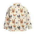 thumbnail image 5 of Uorisanigo Girls Half Zip Pullover Sweatshirt Oversized Athletic Tops Cute Dog Print Long Sleeve Pullover Top Kids Youth Back To School Sweatshirts Quarter Zipper Hoodies No Hood, 5 of 7