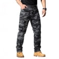thumbnail image 2 of Domzest Men's Tactical Pants Lightweight Water Resistant Cargo Pants Flex Ripstop EDC Work Hiking Outdoor Pants Gray 4XL, 2 of 8