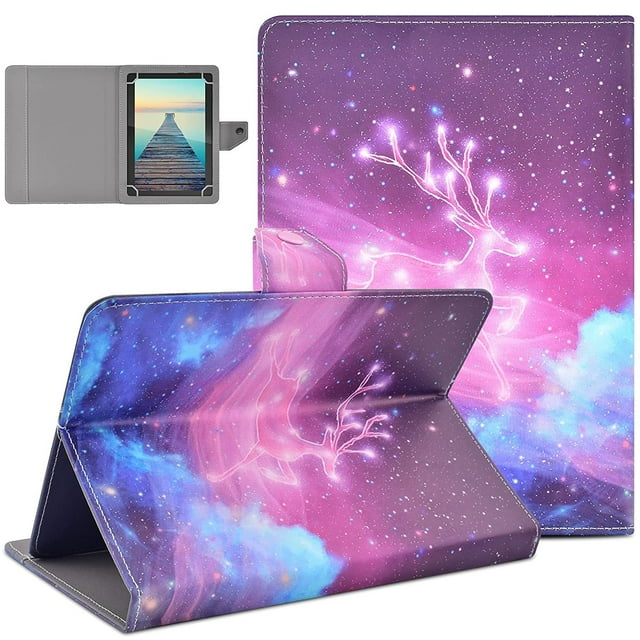 Étui Universel pour Tablette 9 Pouces-10,1 Pouces, Étui de Protection avec Support, Étui Folio pour 9 10 10,1 Pouces pour Android Samsung Tablette à Écran Tactile FL Universel 9-10,1 Pouces