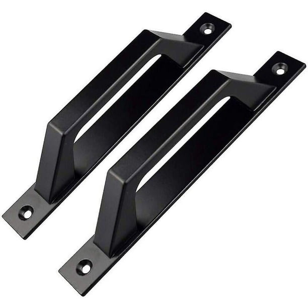 Manija de aleación de aluminio Manija de puerta y ventana de 2 piezas Puerta de madera montada en superficie Puerta corrediza de balcón Puerta corrediza de alta resistencia Manija moderna Puerta de vidrio oso de fresa Electrónica