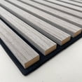 thumbnail image 4 of Dundee Deco Acoustic Panels, Wooden Slats for Decor and Noise Reduction - 3D Wall Panels or Ceiling Panels - Rhino Grey - Set of 2, Covers 7.8 sq ft, 4 of 7