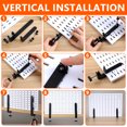 thumbnail image 3 of CTIRCHIU 2Pcs Pegboard Desk Mount Brackets Black Strong Stable Support for Home Use, 3 of 8