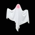 thumbnail image 3 of 23.5" Light Up Halloween Ghost Decorations - Glow in The Dark Hanging Ghosts for Outdoor Yard, Porch & Trees - Flying Ghost Decor for Haunted House & Scary Party Supplies, 3 of 6
