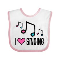 Inktastic Choir Singer Music I Love Singing Girls Baby Bib