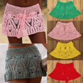Handmade crochet beach skirt bikini swimsuit dress in 8 colors