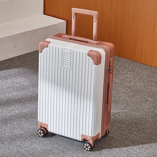 Carro de equipaje de aleación de aluminio y magnesio 100%: equipaje de mano de 20-28 pulgadas con portavasos | Maleta de viaje liviana
