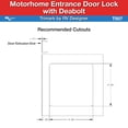 thumbnail image 4 of Cerradura de Puerta para Motorhome RV Designer T507 con Cerrojo, 4 of 8