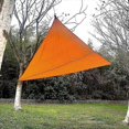 thumbnail image 2 of Triangular Shade Sail, 3x3x3m, Oxford Polyester, Uv Protection, Ripstop, Waterproof, Orange, 2 of 5