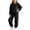 02-Black, variant on Dnhxils Girls Athletic Sets Kids Two Piece Outfits Long Sleeve Pullover Sweatpants with Pockets for Teen Girls Fall Sports Clothes