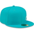 thumbnail image 3 of Men's New Era Aqua Miami Dolphins  Flawless 59FIFTY Fitted Hat, 3 of 5
